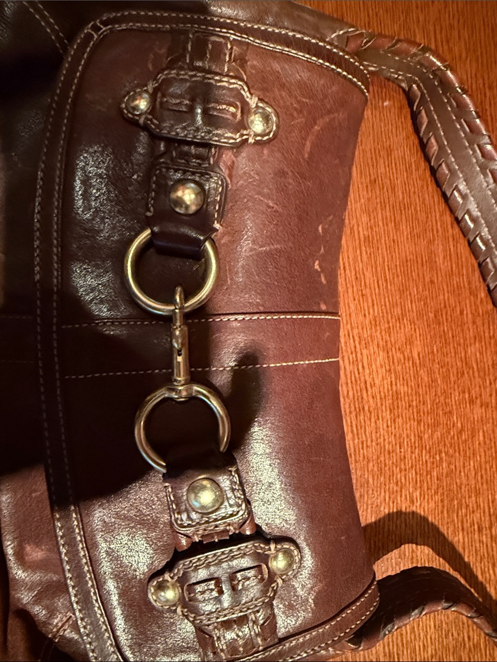 Vintage Coach 11226 Horsebit Ergo Shoulder Bag and Satin Coach Brand Lining - Picture 3 of 8